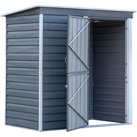 arrow shed-in-a-box 6' x 4' steel storage shed|metal sheds 10x12 near me.